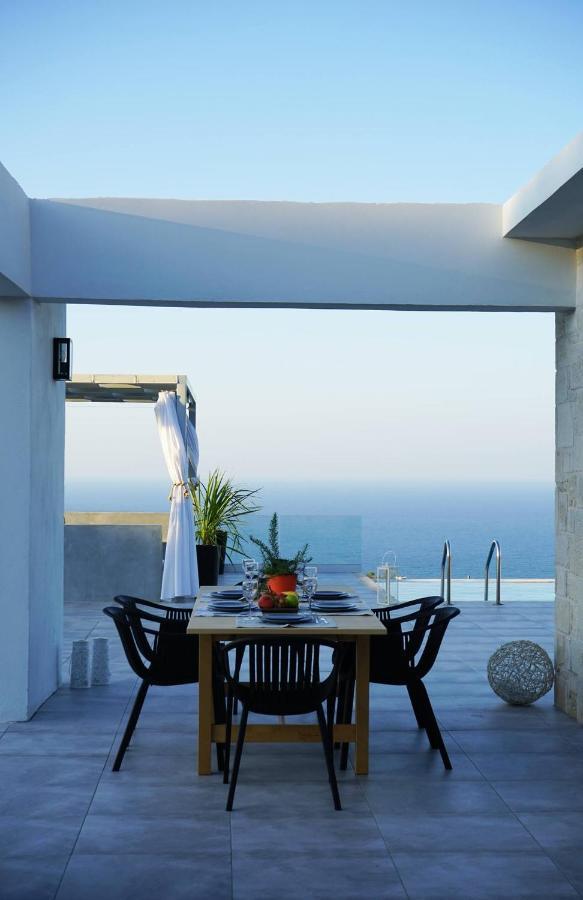 Eva Villas West With Infinity Pool & And Panoramic Sea View Gerani Chanion Eksteriør bilde