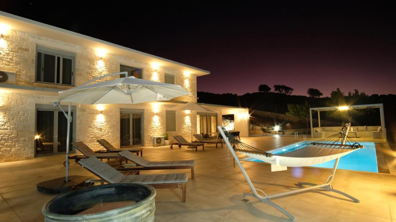 Eva Villas West With Infinity Pool & And Panoramic Sea View Gerani Chanion Eksteriør bilde
