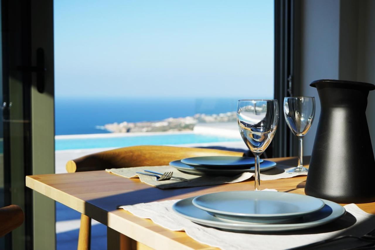 Eva Villas West With Infinity Pool & And Panoramic Sea View Gerani Chanion Eksteriør bilde