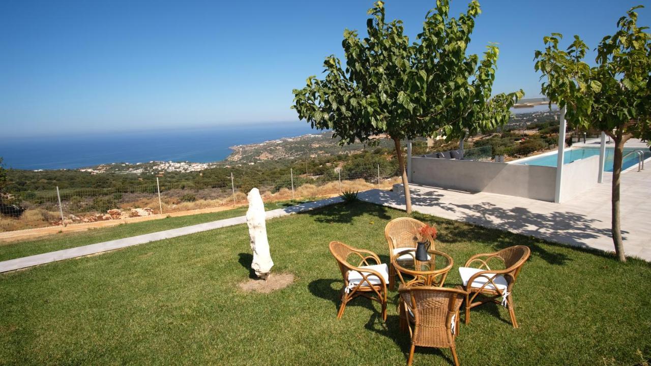 Eva Villas West With Infinity Pool & And Panoramic Sea View Gerani Chanion Eksteriør bilde