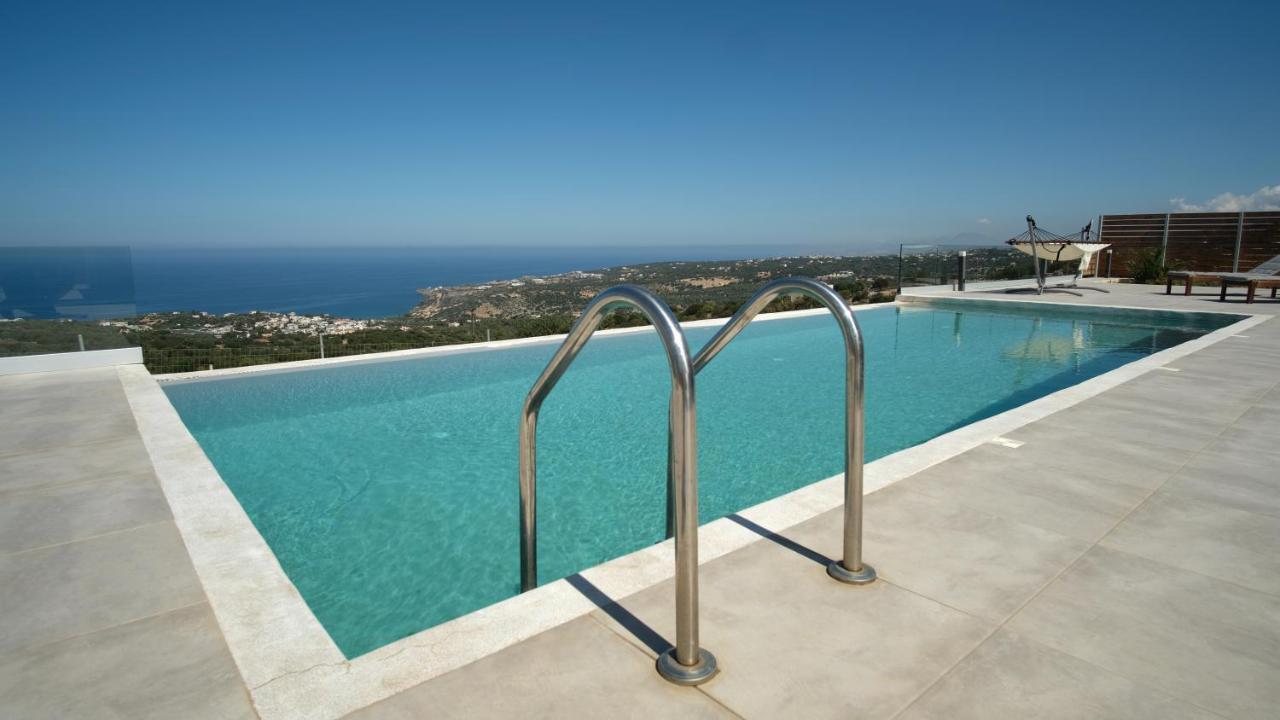 Eva Villas West With Infinity Pool & And Panoramic Sea View Gerani Chanion Eksteriør bilde