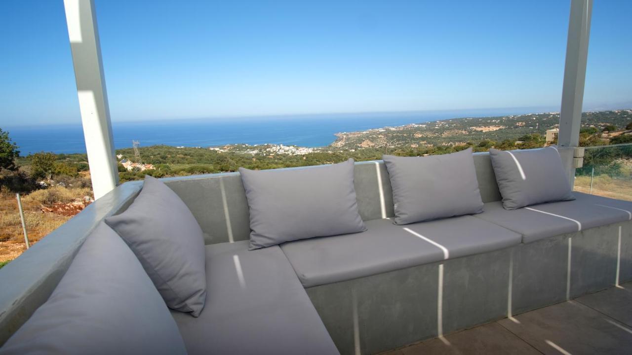Eva Villas West With Infinity Pool & And Panoramic Sea View Gerani Chanion Eksteriør bilde