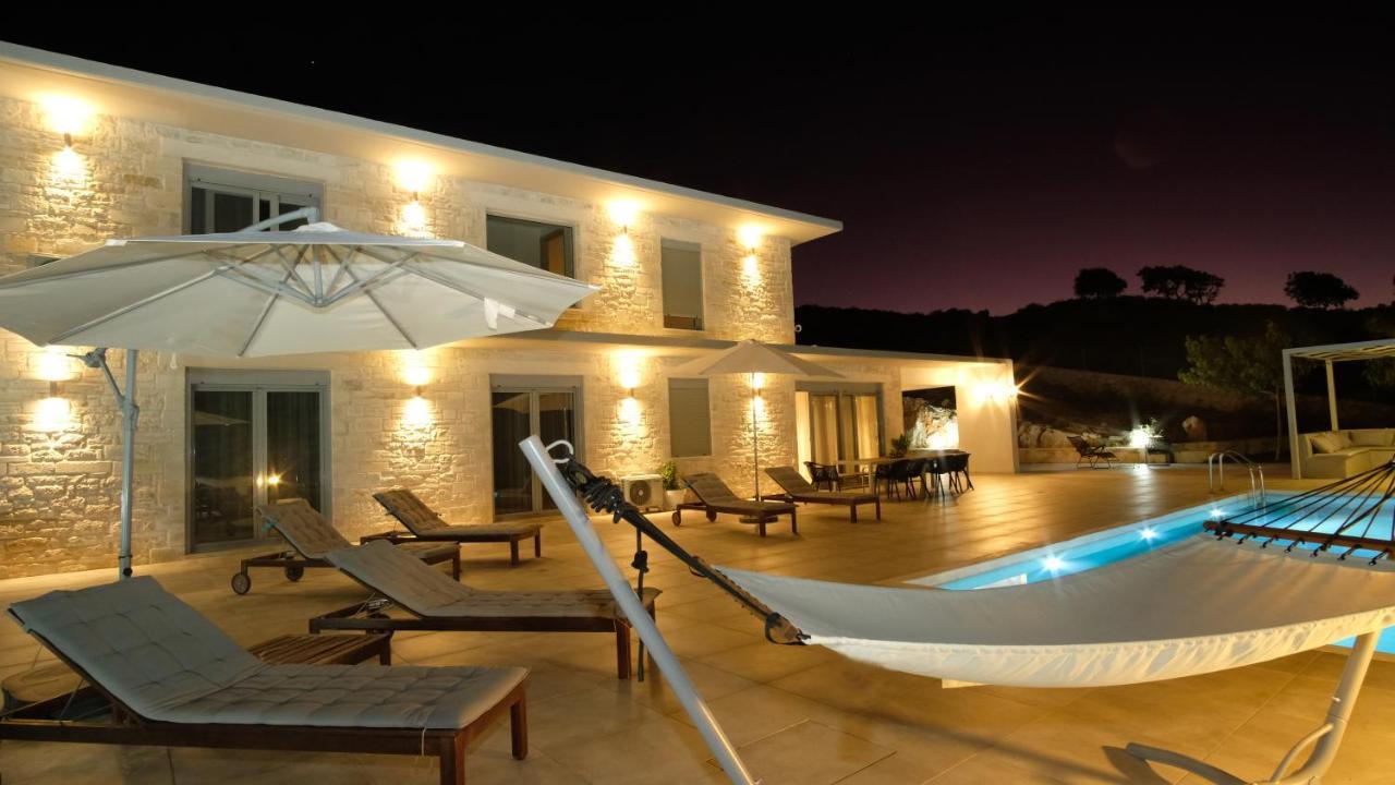 Eva Villas West With Infinity Pool & And Panoramic Sea View Gerani Chanion Eksteriør bilde