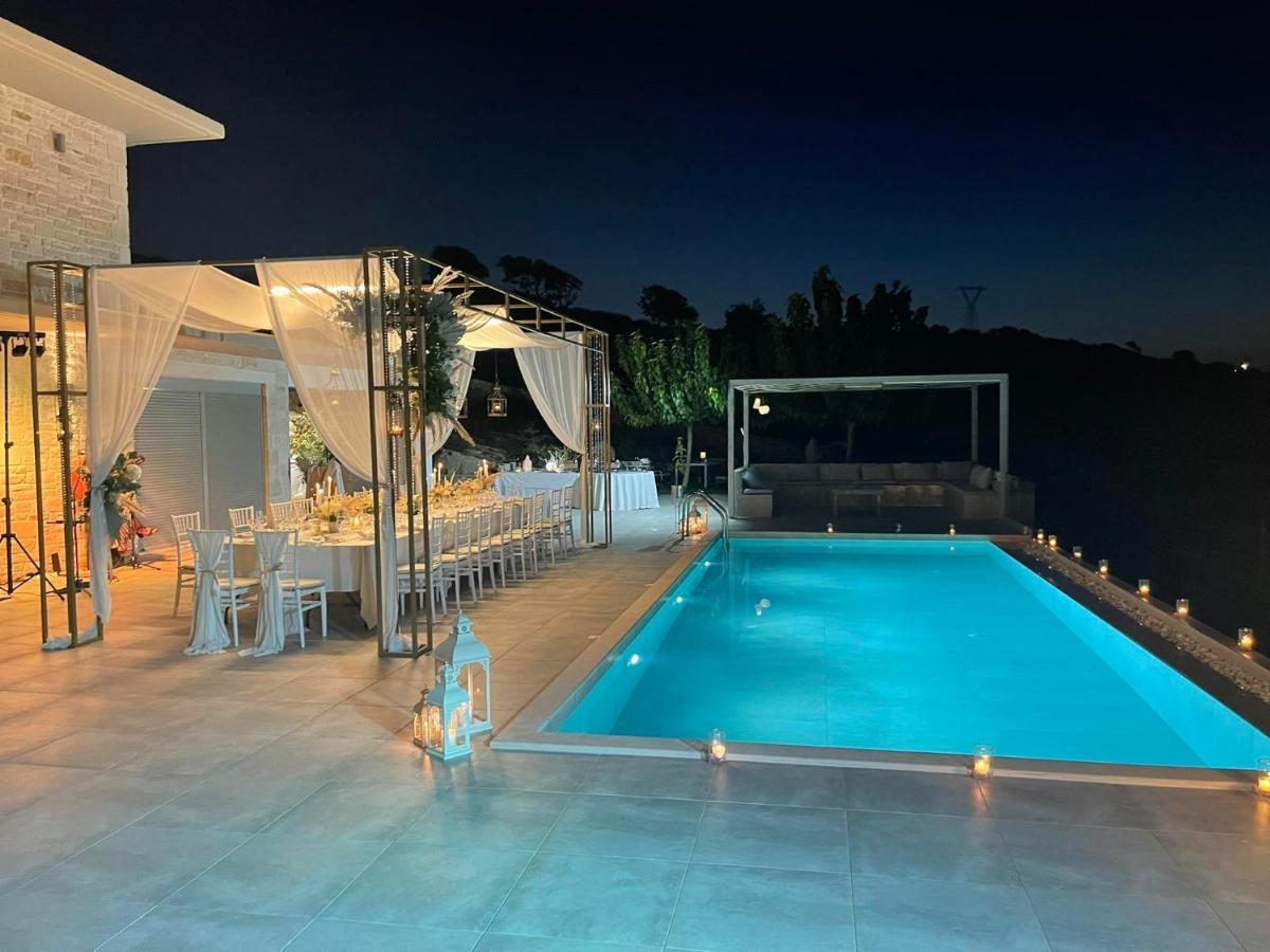 Eva Villas West With Infinity Pool & And Panoramic Sea View Gerani Chanion Eksteriør bilde